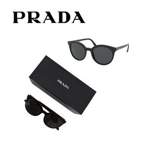 Prada Black Round Sunglasses